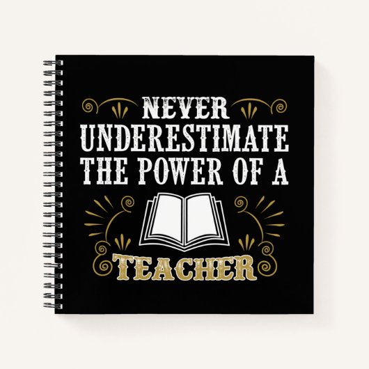 決して先生の力を過小評価しない ノートブック (正面)