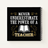 決して先生の力を過小評価しない ノートブック (裏面)