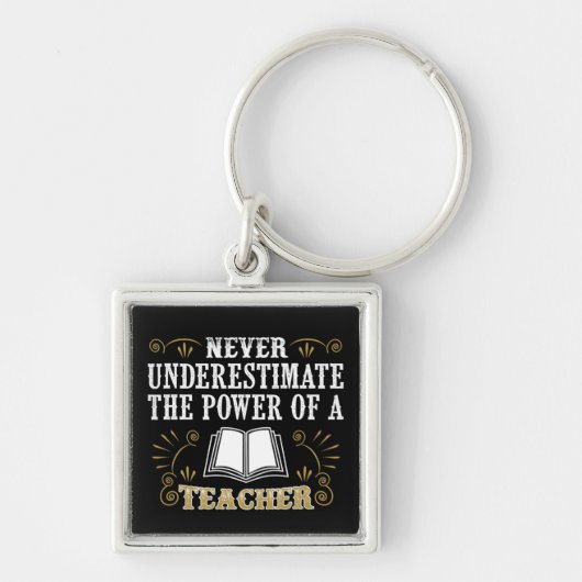 決して先生の力を過少見積りしないで下さい キーホルダー (正面)