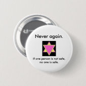 決して再度 缶バッジ (正面&裏面)