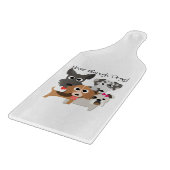 決して十分な犬ではない カッティングボード (角)