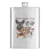 決して十分な犬ではない フラスク (正面)