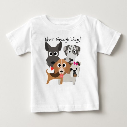 決して十分な犬ではない ベビーTシャツ (正面)