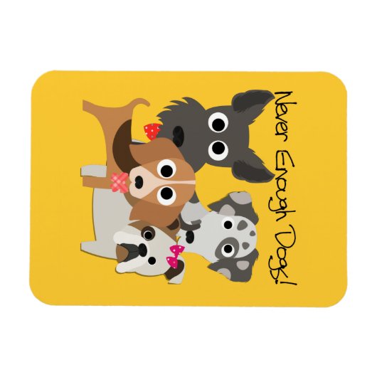 決して十分な犬ではない マグネット (横)