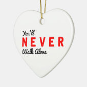 決して単独で歩きません セラミックオーナメント (左)