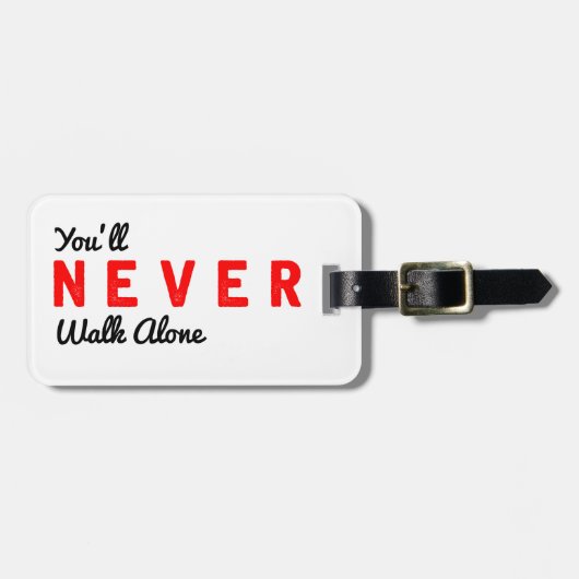 決して単独で歩きません ラゲッジタグ (正面横)