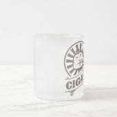 決して単独で煙らさないで下さい フロストグラスマグカップ (中央)