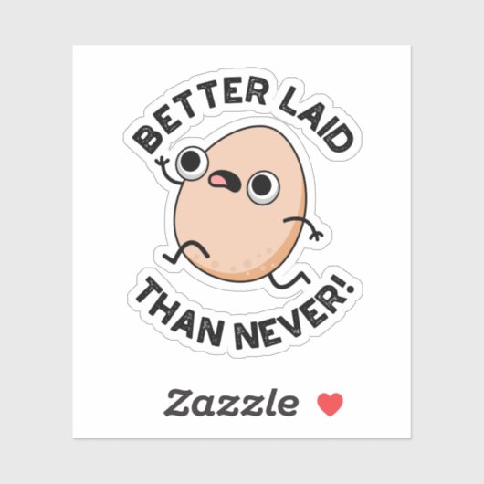 決して卵のパおもしろいンでランニングはない シール (シート)