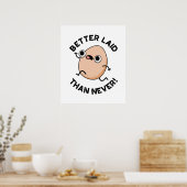 決して卵のパおもしろいンでランニングはない ポスター (キッチン)