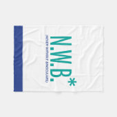 決して双眼鏡なしで フリースブランケット (正面(横))