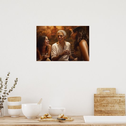 決して古すぎないラ楽しむブエナvida ポスター (キッチン)