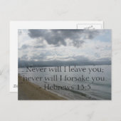 決して君離れを見捨てない。 ポストカード (正面/裏面)