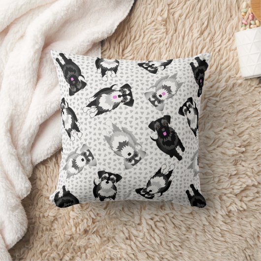 決して多くのシュナウザーズのポスター クッション (ブランケット)