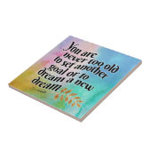 決して夢に見るには年を取り過ぎない タイル (側面)