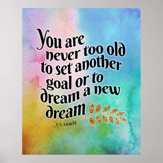 決して夢に見るには年を取り過ぎない ポスター (正面)