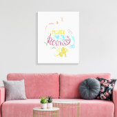 決して夢ストップを見ない キャンバスプリント (インサイチュ (リビング))