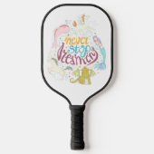 決して夢ストップを見ない ピックルボールラケット (正面)