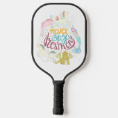 決して夢ストップを見ない ピックルボールラケット (裏面)