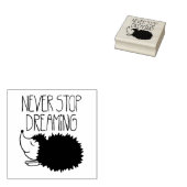 決して夢ストップを見ない ラバースタンプ (押印)