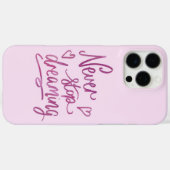 決して夢ストップを見ない Case-Mate iPhoneケース (裏面 (横))