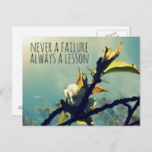 決して失敗することは常に教訓である ポストカード (正面/裏面)