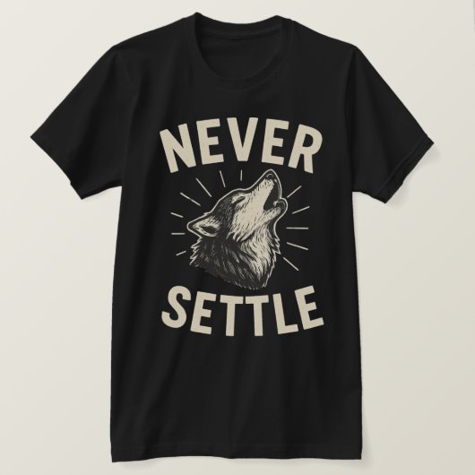 決して妥協しない Tシャツ (デザイン正面)