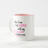 決して実質の英雄3の娘の乳癌を知っていませんでした ツートーンマグカップ (正面左)