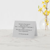 決して屈服しないで下さい! SRFによるChurchill…カード カード (黄色い花)