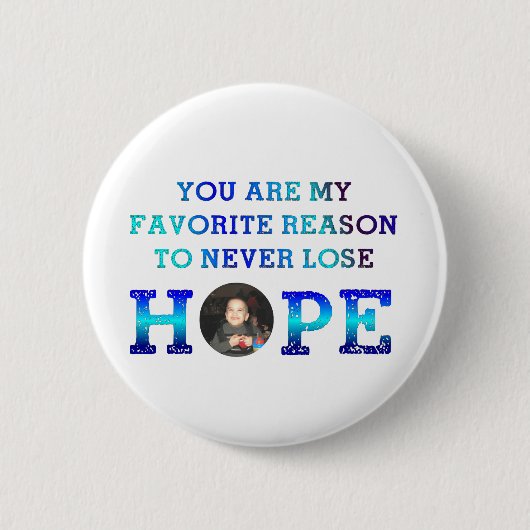 決して希望- Caiden --を失わないで下さい 缶バッジ (正面)