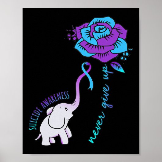 決して幸せな自殺与え認識度のサポートGrp ポスター (正面)