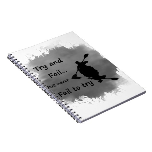 決して引用文カヤックやる気を起こさせるスポーツを試してみる ノートブック (右側)