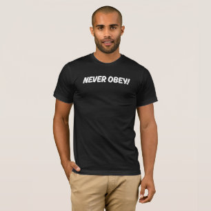 決して従わない！メンズTシャツ Tシャツ