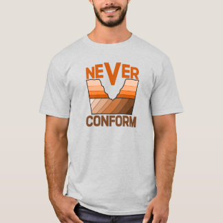 決して従わない - 地質学者の角度不整合 Tシャツ