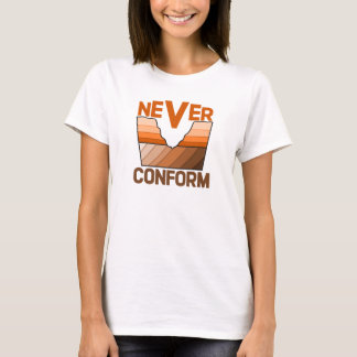 決して従わない - 地質学者の角度不整合 Tシャツ