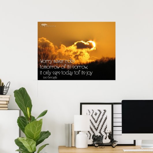 決して心配しない ポスター (ホームオフィス)