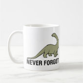 決して忘れないで下さい コーヒーマグカップ (左)