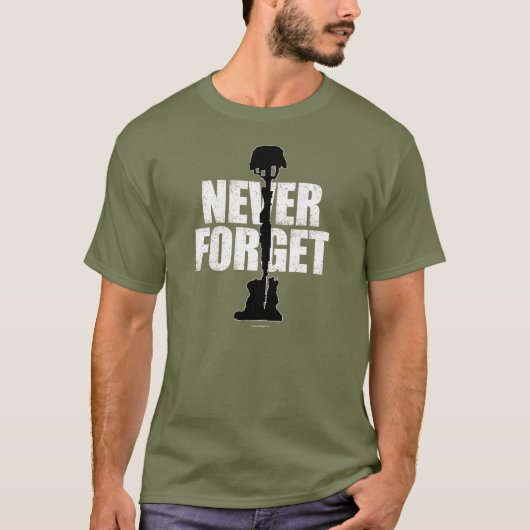 決して忘れないで下さい(メモリアルデー) Tシャツ (正面)