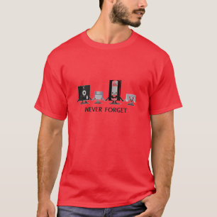 決して忘れないで下さい(赤) Tシャツ