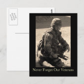 決して忘れないで　私たちの退役軍人たち ポストカード (正面/裏面)