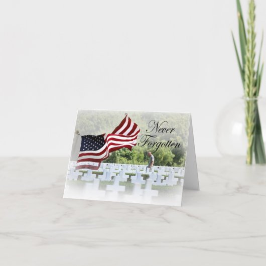 決して忘れない - 追悼 カード (正面)