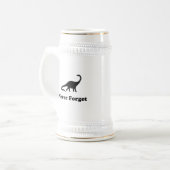 決して忘れ恐竜 ビールジョッキ (正面左)