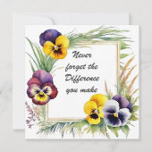 決して忘れ違いを作らないフローラ カード (正面)