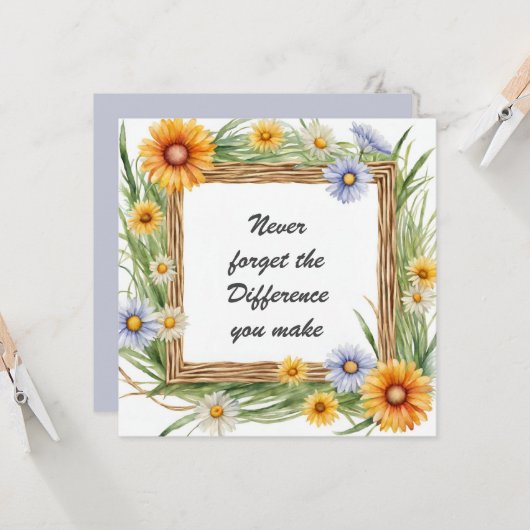 決して忘れ違いを作らないフローラ カード (正面/裏面インサイチュ)