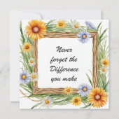 決して忘れ違いを作らないフローラ カード (正面)