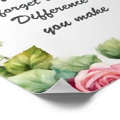 決して忘れ違いを作らないフローラ ポスター (角)