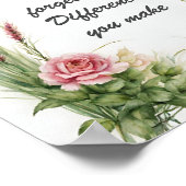 決して忘れ違いを作らないフローラ ポスター (角)