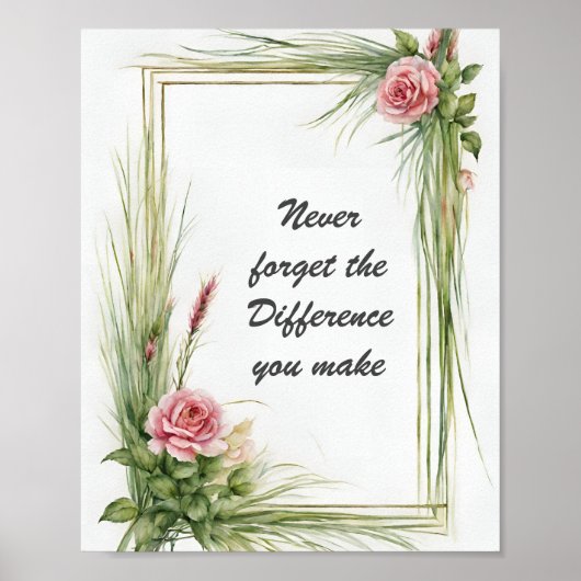 決して忘れ違いを作らないフローラ ポスター (正面)