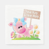 決して急いで心配しない スタンダードランチョンナプキン (正面)