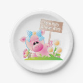 決して急いで心配しない ペーパープレート (正面)