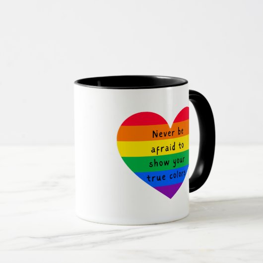 決して恐れない マグカップ (正面右)